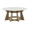 Liberty Furniture 465-OT1011 Berkley Square - Round Cocktail Table - Linen & Khaki