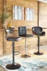 Ashley Furniture D120-530 Bellatier - Tall UPH Swivel Barstool - Brown
