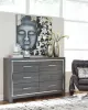 Ashley Furniture B214-31 Lodanna - Six Drawer Dresser - Gray