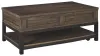 Ashley Furniture T444-9 Johurst - LIFT TOP COCKTAIL TABLE - Grayish Brown