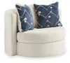 Ashley Furniture 3370644 Padova - Swivel Accent Chair - Ivory