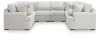 Ashley Furniture PC59106S6 Ashley Furniture PC59106S6 Cuddle Plush - 8-Piece Sectional - Arctic