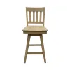 Intercon BS-BS-280W-NAT-K24 Intercon BS-BS-280W-NAT-K24 Wooden Barstool With Slat Back - Natural