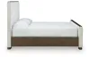 Ashley Furniture PCB843B5 Radkin - California King Upholstered Panel Bed - Burnished Brown