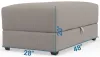 Jackson Furniture Industries 240577-1949/18 Jackson Furniture Industries 240577-1949/18 Trevor - Storage Ottoman - Nickel