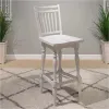 Liberty Furniture 244-B400330 Magnolia Manor - Spindle Back Swivel Bar Stool - Antique White & Weathered Bark