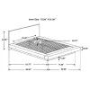 CoasterEssence 200711KE Jessica - Eastern King Platform Bed With Rail Seating - Cappuccino