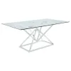 CoasterEssence 109451-S6 Beaufort - 6 Piece Rectangular Dining Set - Chrome And Gray