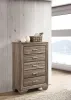 CoasterEveryday 204195 Kauffman - 5-Drawer Bedroom Chest - Washed Taupe