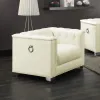 CoasterElevations 505393 Chaviano - Upholstered Track Arm Accent Chair - Pearl White