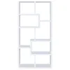 CoasterEveryday 800136 Theo - 7-Shelf Bookshelf - White