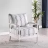 CoasterElevations 903835 Blanchett - Upholstered Bobbin Accent Chair - White And Navy