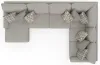 Jackson Furniture Industries 3345/75/30/72-26 Jackson Furniture Industries 3345/75/30/72-26 Livingston - 3 Piece Sectional With Comfort Coil Seating And 9 Included Accent Pillows (LSF Chaise) - Linen