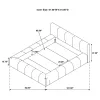 Coaster Fine Furniture 315981Q Wilshire - Upholstered Queen Platform Bed - Gray