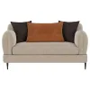 Coaster Fine Furniture 509412 Jade - Chenille Upholstered Sculpted Track Arm Loveseat - Latte