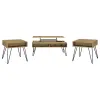 Coaster Fine Furniture 723368-S3 Fanning - 3 Piece Lift Top Coffee And End Table Set - Golden Oak