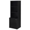 Coaster Fine Furniture 802703 Westpark - 3-Shelf Bookcase USB And Lockable Drawer - Black