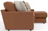 Jackson Furniture Industries 5045/63/76-26 Minori - Italian Leather 2 Piece Sofa / Chaise With RSF Chaise - Whiskey