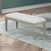 New Classic D1464G-25 New Classic D1464G-25 Essence - Dining Bench With Natural Cushion - Gray