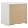 Coaster Fine Furniture 223092 Ines - 2-Drawer Nightstand Bedside Table - White High Gloss