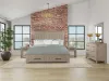Riverside Furniture 79270-79273-79274 Bennett - Queen Storage Bed - Frosted Gray