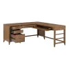 Liberty Furniture 936-HO-LSD Shaker Lakes - L Shaped Desk Set - Harvest Brown