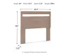 Ashley Furniture EB2520-156 Flannia - Full Panel Headboard - Gray