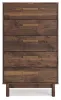 Ashley Furniture EB3660-245 Calverson - Five Drawer Chest - Mocha