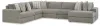 Ashley Furniture 58103S12 Ashley Furniture 58103S12 Avaliyah - 6-Piece Sectional With Raf Corner Chaise - Ash