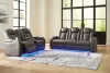 Ashley Furniture 36602/15/18 Ashley Furniture 36602/15/18 Fyne-Dyme - 2 Pc. - Power Reclining Sofa, Power Reclining Loveseat - Shadow