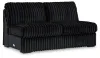 Ashley Furniture 98103S10 Ashley Furniture 98103S10 Midnight-Madness - 3-Piece Sectional With Laf Corner Chaise - Onyx