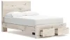 Ashley Furniture B2310B20 Ashley Furniture B2310B20 Lawroy - Full Panel Bed With Storage Footboard - Light Natural