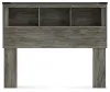 Ashley Furniture B4480-85 Frandern - Full Bookcase Headboard - Gray