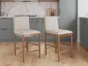 Ashley Furniture D752-124 Isanti - Upholstered Barstool (Set of 2) - Light Brown