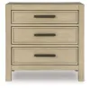 Ashley Furniture B602-93 Calmoro - Three Drawer Night Stand - Gray