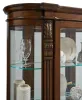 Pulaski Furniture 102003 PFC Curios - Lighted Curved Front 4 Shelf Curio Cabinet - Maple Brown