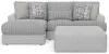 Jackson Furniture Industries 3480/75/42/28-18 Jackson Furniture Industries 3480/75/42/28-18 Titan - 2 Piece Sofa Chaise With Comfort Coil Seating, 45