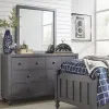 Liberty Furniture 423-YBR-DM Cottage View - Dresser & Mirror - Dark Gray