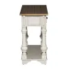 Liberty Furniture 498-OT1030 Morgan Creek - Sofa Table - Antique White / Wirebrushed Tobacco Accents