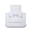 New Classic U5482-18-WHT New Classic U5482-18-WHT Embrace - Swivel Accent Chair - Cream