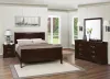 CoasterEveryday 202411F-S4 Louis Philippe - 4 Piece Full Bedroom Set - Cappuccino