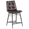CoasterEssence 107860 Aiken - Upholstered Tufted Counter Chair (Set of 2) - Brown
