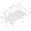 CoasterEssence 300216 Halladay - Metal Twin Daybed - White