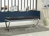 CoasterEssence 501156 Walton - Leatherette Upholstered Tufted Accent Bench - Black
