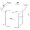 Coaster Fine Furniture 708067 Devar - Square Engineered Wood End Table - Mango Brown