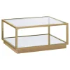 CoasterElevations 722660 Renee - 2 Piece Square Coffee Table Set - Rose Brass