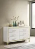 Coaster Fine Furniture 224733 Lucia - 6-Drawer Dresser - White