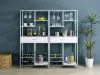 Coaster Fine Furniture 182034 Figueroa - 5-Shelf Wine Storage Bar Cabinet - White High Gloss