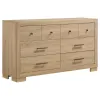 Coaster Fine Furniture 223113 Arielle - 6-Drawer Bedroom Dresser Cabinet - Light Oak