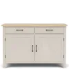 Riverside Furniture 79456 Glenndale - Buffet - Aged White / Wheat